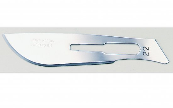 No 22 Sterile Stainless Steel Scalpel Blade Swann Morton Product No 0308 * 