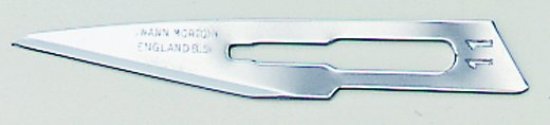No 11 Sterile Carbon Steel Scalpel Blade Swann Morton Product No 0203