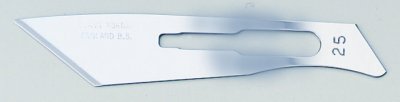 No 25 Sterile Stainless Steel Scalpel Blade Swann Morton Product No 0312 *