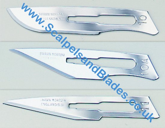 Box of 100 Spare Blades for Swann Morton Scalpels no 11 