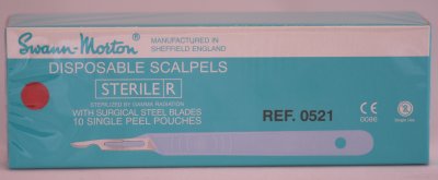 Swann Morton No 15C Sterile Disposable Scalpels 0521