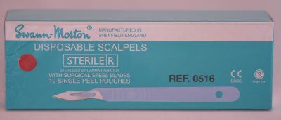 Swann Morton No 6 Sterile Disposable Scalpels 0516