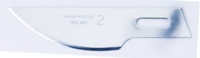 Box of 50 No 2 Craft Tool Blades Swann Morton Product No 1242