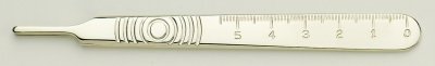 * No 3 Stainless Steel Graduated Scalpel Handle Swann Morton Product No 0933 *
