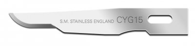 Swann Morton Cygnetic No15 CYG15 Stainless Steel Blade 5305 *