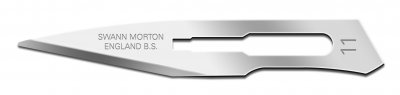 No 11 Sterile Carbon Steel Scalpel Blade Swann Morton Product No 0203