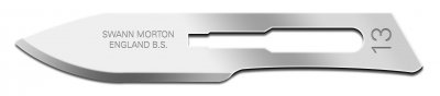 No 13 Sterile Carbon Steel Scalpel Blade Swann Morton Product No 0239