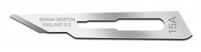 No 15A Non Sterile Carbon Steel Scalpel Blade Swann Morton Product No 0120 *