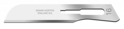 No 16 Sterile Carbon Steel Scalpel Blade Swann Morton Product No 0222