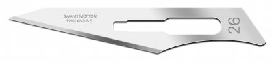 No 26 Non Sterile Carbon Steel Scalpel Blade Swann Morton Product No 0113 or 3013