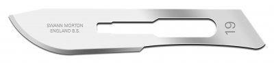 No 19 Sterile Carbon Steel Scalpel Blade Swann Morton Product No 0224