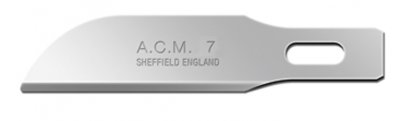 Swann Morton ACM No 7 Blade. Product No 9127 ( 5 carded )  or 9327 ( 50 Box )