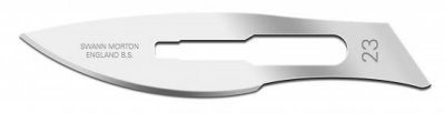 No 23 Sterile Stainless Steel Scalpel Blade Swann Morton Product No 0310/CLR
