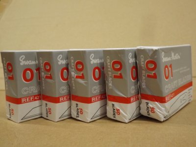 5 Boxes Swann Morton SM 01 Blades Box of 50 4211 CLR 1067